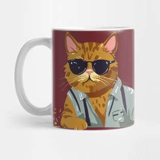 cat at work Mug